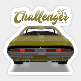 Challenger RT yellow back Sticker